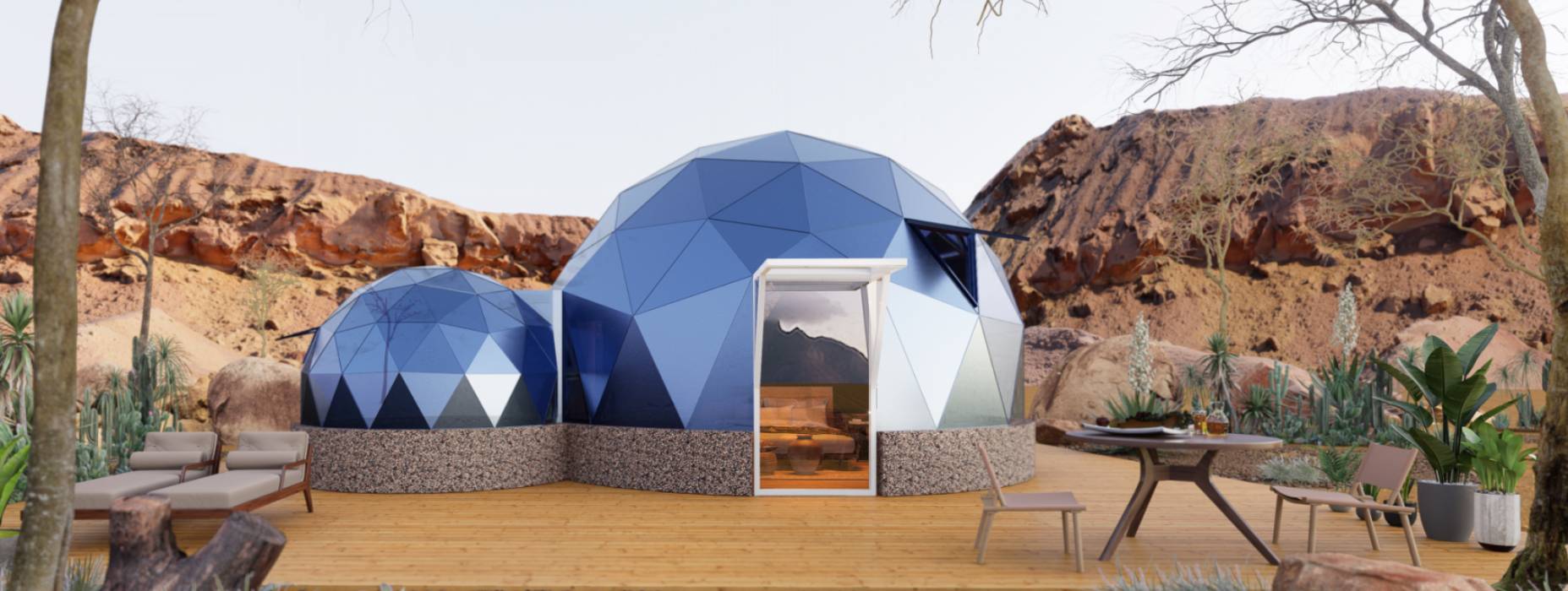 团风县球形智能光伏玻璃星空房